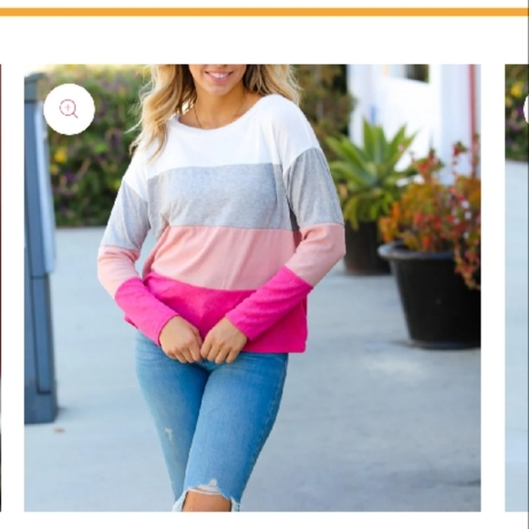 Haptics hacci Color Block Sweater - Picture 5 of 8